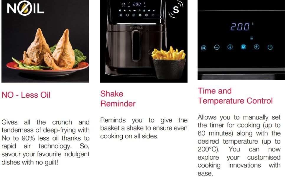 Hafele Noil Air Fryer Black Online at Best Price Vijay Sales